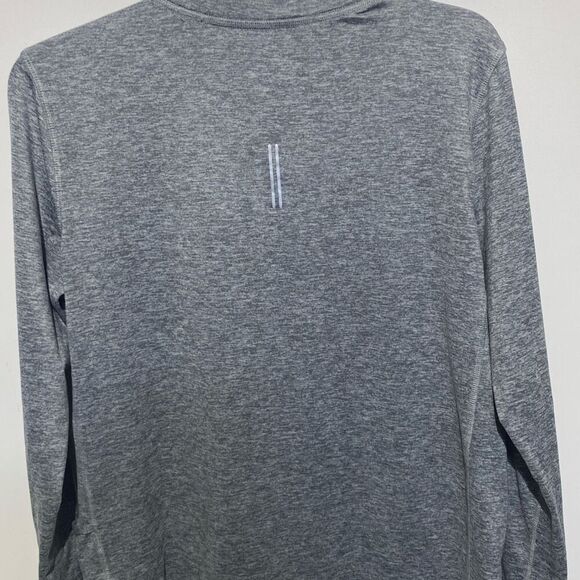 Nike Men's Gray Dri Fit Running Heathered Long Sleeve T Shirt Size Medium - Picture 7 of 9